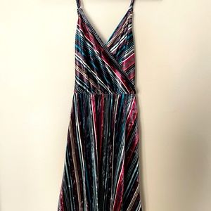 Strappy velvet dress